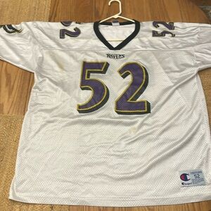 Vintage Ray Lewis Baltimore Ravens #52 Football NFL Reebok Jersey Size 52